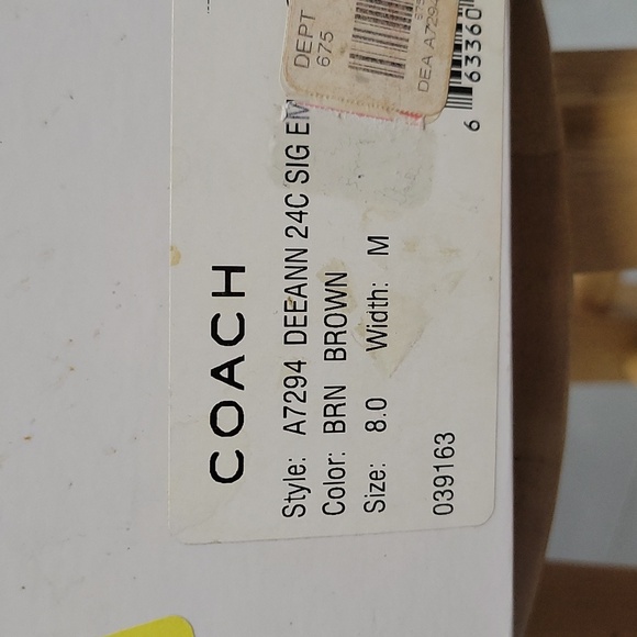 Coach DeeAnn Suede Leather w Rabbit Fur - Picture 4 of 4